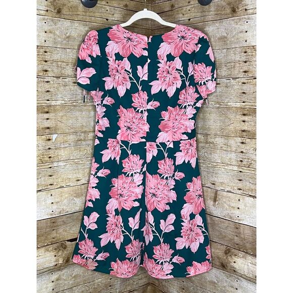 J. CREW MERCANTILE  FLORAL PRINT CASUAL BRUNCH CHIC PREPPY MINI DRESS SIZE 6 - Picture 2 of 6